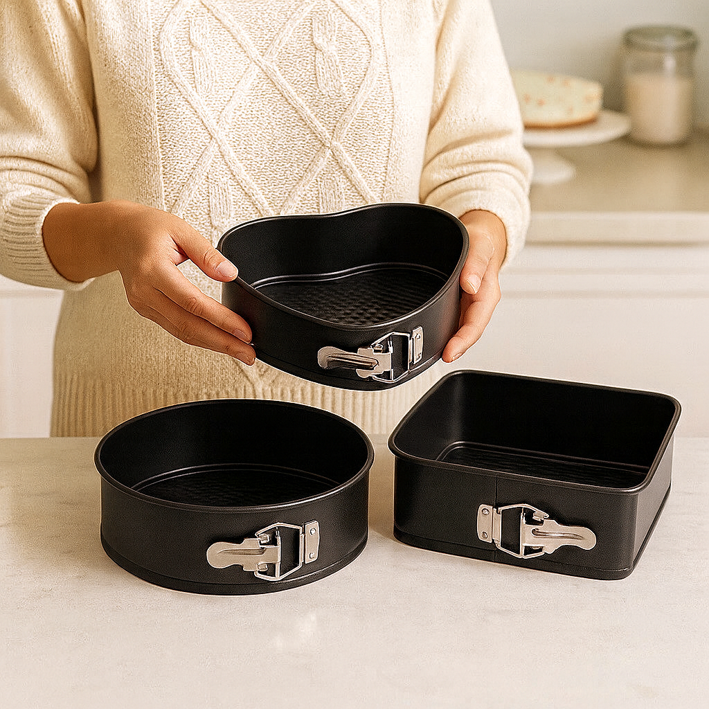 0C6C7528-D004-4106-A7EE-1145039827F9 Moldes de repostería - 3 Piezas