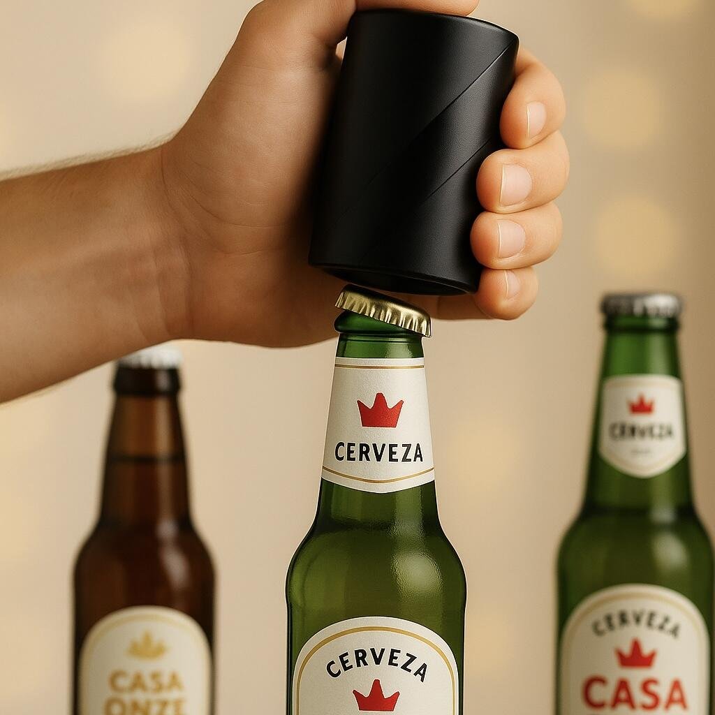 Destapador de botellas magnético