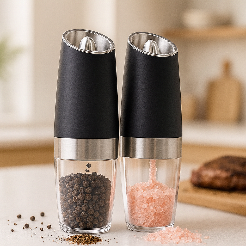 Set de salero y pimentero eléctrico