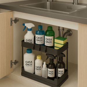 Organizador deslizable dos niveles